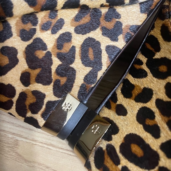 Tory burch" Astoria Wedge Heels Leopard Print Calf - Picture 10 of 16